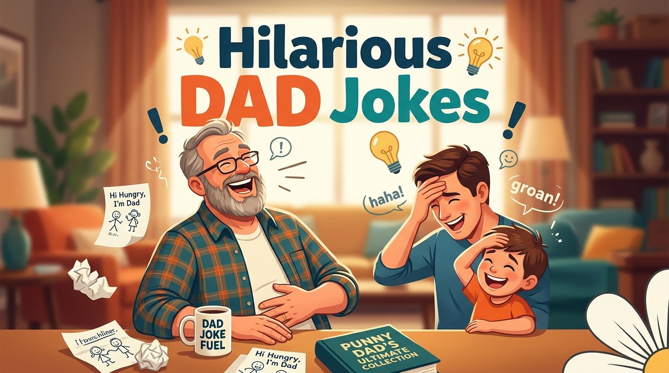 Hilarious DAD Jokes + Jokes Generator